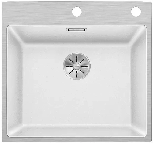 Мойка Blanco SUBLINE 500-IF/A клапан-автомат InFino® белый