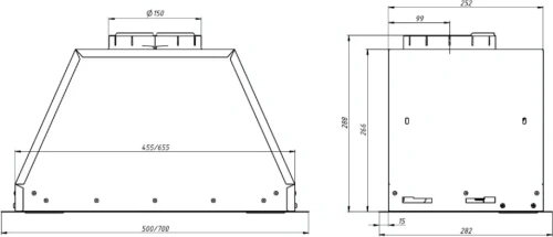 Встраиваемая вытяжка Franke VERA 72 BG фото 11