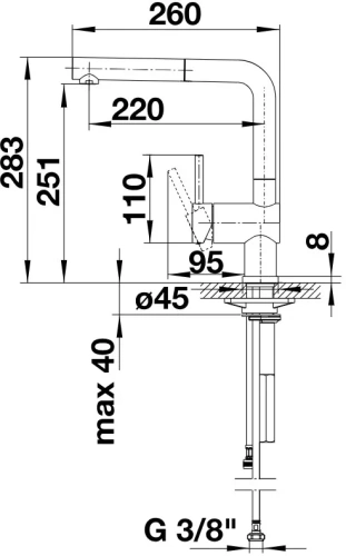 Смеситель Blanco LINUS-S 526148 Silgranit черный фото 4