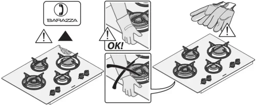 Газовая варочная панель Barazza 1PMD75 фото 3