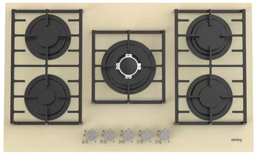 Газовая стеклянная варочная панель Korting HGG 9835 CTB