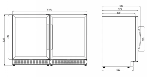 Шкаф для вина и напитков Dometic C50G Wine&Beer фото 3