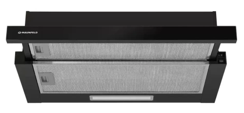 Встраиваемая вытяжка Maunfeld Clyde 60 черное стекло фото 3