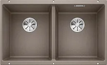 Мойка BLANCO SUBLINE 350/350-U Silgranit серый беж