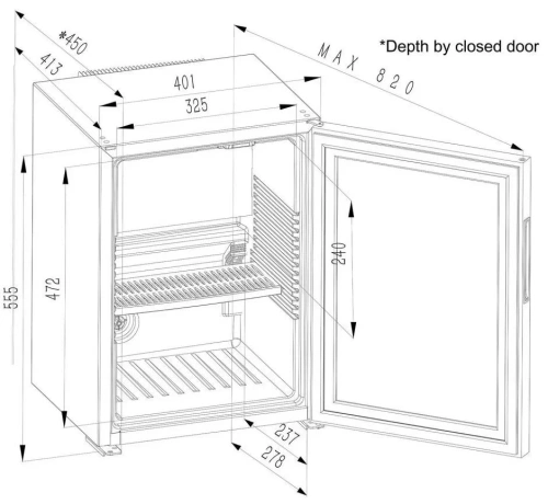 Минибар Dometic RH 440 LG фото 7