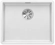 Мойка Blanco SUBLINE 500-F отводная арматура InFino® белый