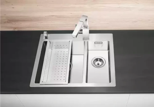 Мойка Blanco Claron 340/180-IF/N чаша слева нержавеющая сталь фото 2