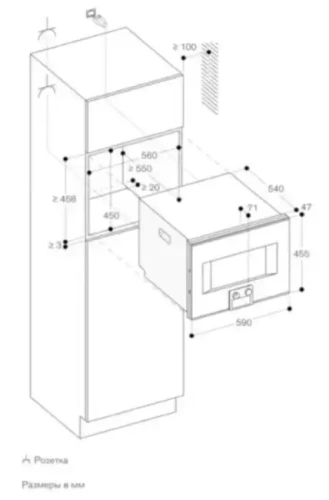 Комбинированный духовой шкаф-пароконвектомат Gaggenau BS450111 фото 3