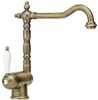 Смеситель Franke Old England бронза (с одной ручкой)