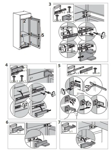 Встраиваемый холодильник Franke FCB 360 V NE D фото 5