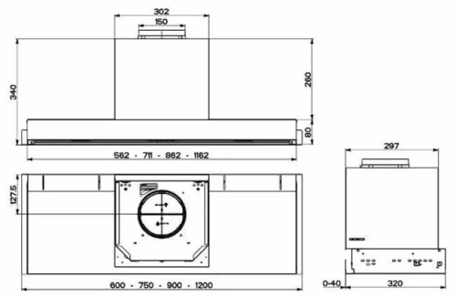 Вытяжка Faber IN-NOVA ZERO DRIP LITE A120 фото 6