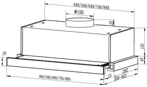 Вытяжка Faber AMPIRA BK 90 фото 10