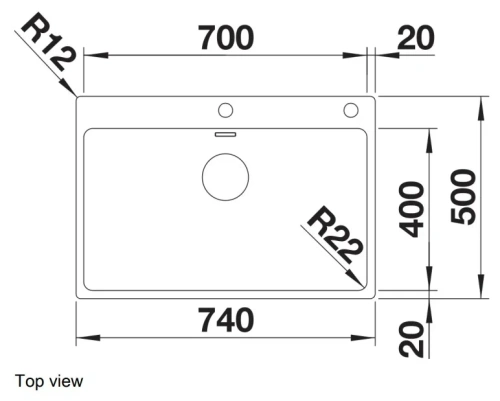 Мойка BLANCO ANDANO 700-IF/A нержавеющая сталь, клапан-автомат фото 3