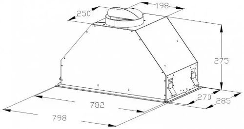 Встраиваемая вытяжка Korting KHI 9828 GN фото 3