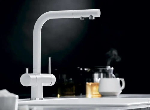 Смеситель Blanco FONTAS II 526943 Silgranit мягкий белый фото 5