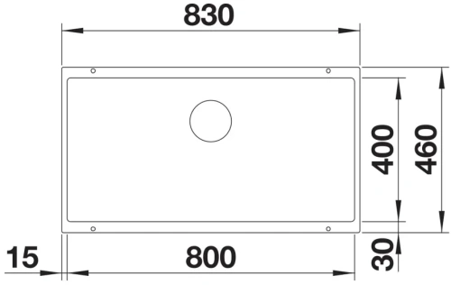 Мойка BLANCO SUBLINE 800-U Silgranit черный фото 3