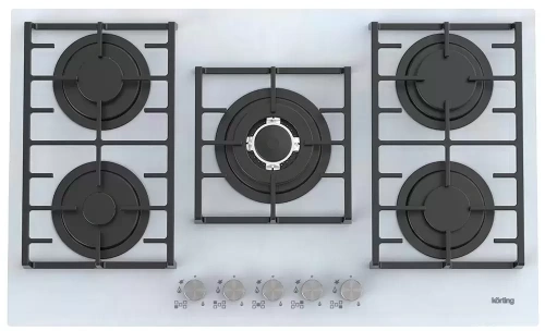 Газовая стеклянная варочная панель Korting HGG 9835 CTW