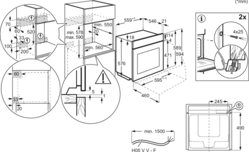 Духовой шкаф AEG NBA5P43AK фото 7