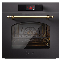 Духовой шкаф ILVE Nostalgie OV601NT3/MGG матовый графит (фурн. латунь)