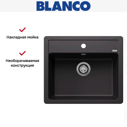 Мойка BLANCO LEGRA 6 Silgranit черный фото 8