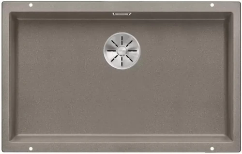Мойка Blanco SUBLINE 700-U SILGRANIT отводная арматура InFino® серый беж