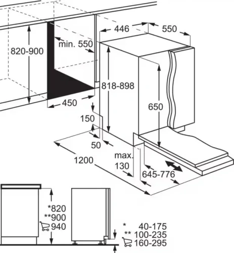 Встраиваемая посудомоечная машина Electrolux KEGB3410L фото 3