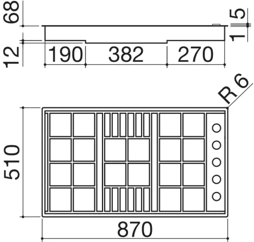 Газовая варочная панель Barazza 1PLB5 фото 5