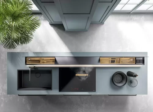 Встраиваемая вытяжка Falmec MONOLITH 90 VETRO NERO фото 7