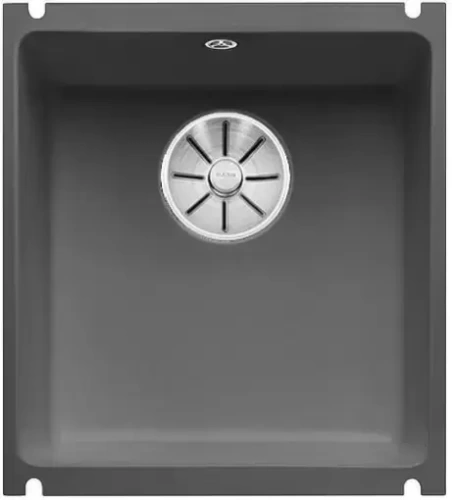 Мойка Blanco SUBLINE 375-U керамика отводная арматура InFino® базальт