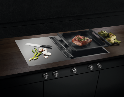 Индукционная варочная панель с вытяжкой KMI 9850.0 SR нержавеющая сталь Куперсбуш / Kuppersbusch фото 2