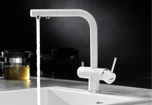 Смеситель Blanco FONTAS II 526943 Silgranit мягкий белый фото 2