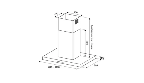 Вытяжка Bertazzoni KTI90P1AXT фото 4