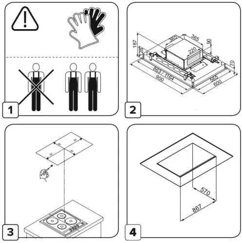 Встраиваемая вытяжка De Dietrich DHL2993W фото 6