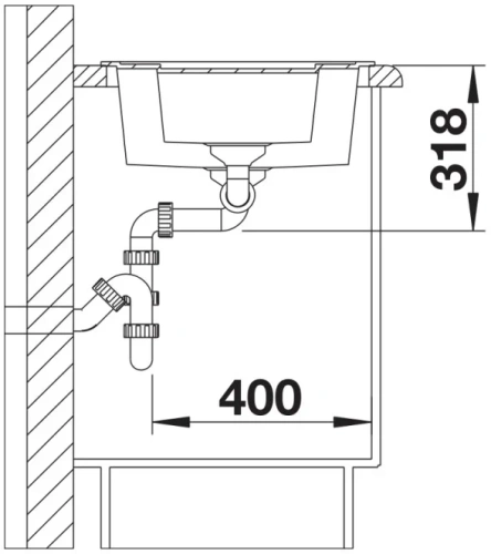 Мойка BLANCO METRA 6 Silgranit черный фото 6