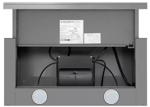 Встраиваемая вытяжка Maunfeld VSQ 60 нержавеющая сталь/белое стекло фото 6