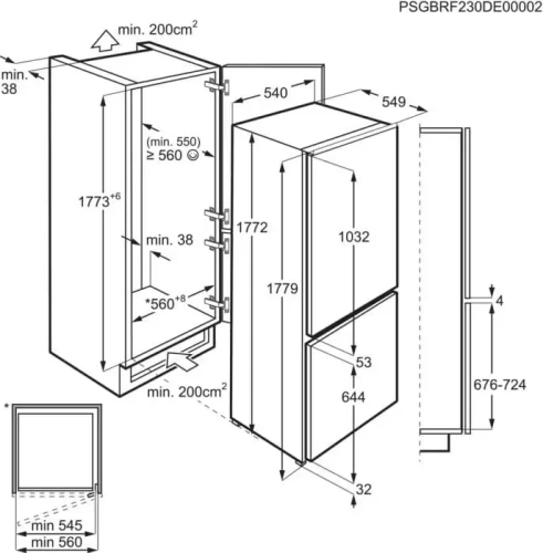 Встраиваемый холодильник Electrolux RNT2LF18S фото 6