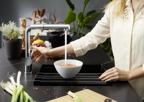 Мойка BLANCO SUBLINE 400-U Silgranit черный фото 4