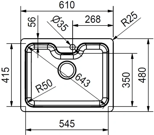 Мойка Franke BCX 110-55 TL сталь фото 5