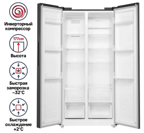 Холодильник Maunfeld MFF177NFSE фото 2