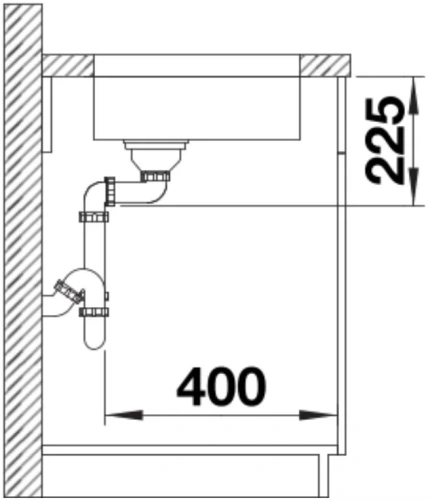 Мойка BLANCO SOLIS 180-U нержавеющая сталь фото 4