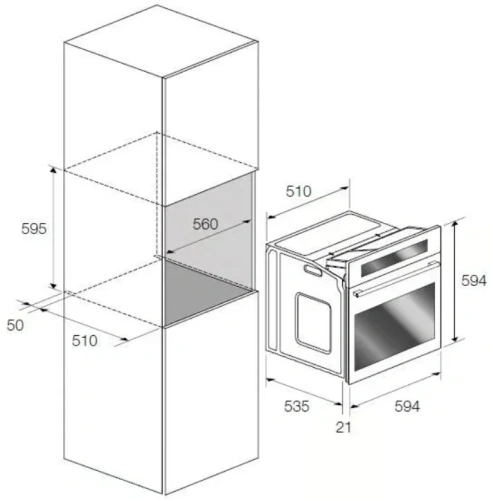 Духовой шкаф Fulgor Milano FQO 6010 P MT X фото 2