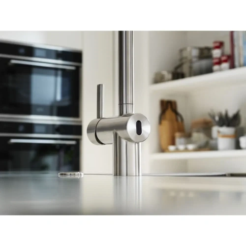 Смеситель Franke Atlas Neo Sensor выдвижной шланг нержавеющая сталь фото 4