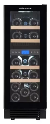 Встраиваемый под столешницу винный шкаф CellarPrivate CP017-2TBH