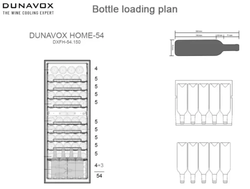 Винный шкаф Dunavox DXFH-54.150 фото 5