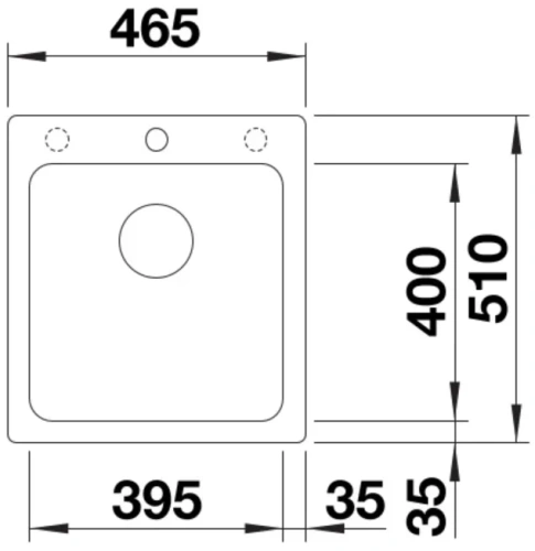 Мойка BLANCO NAYA 45 Silgranit антрацит фото 2