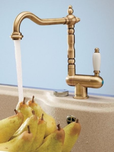 Смеситель Franke Old England бронза (с одной ручкой) фото 3