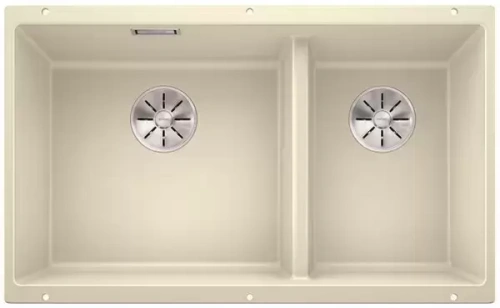 Мойка Blanco SUBLINE 430/270-U с отводной арматурой InFino® жасмин