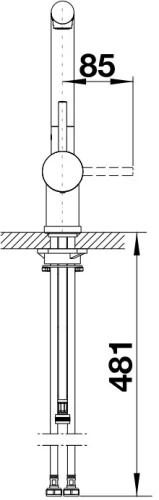 Смеситель Blanco LINUS-S 526148 Silgranit черный фото 5
