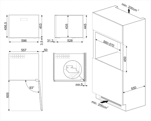 Встраиваемый винный холодильник Smeg CVI321X3 фото 7
