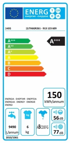 Стиральная машина AEG LTX6GR261 фото 12